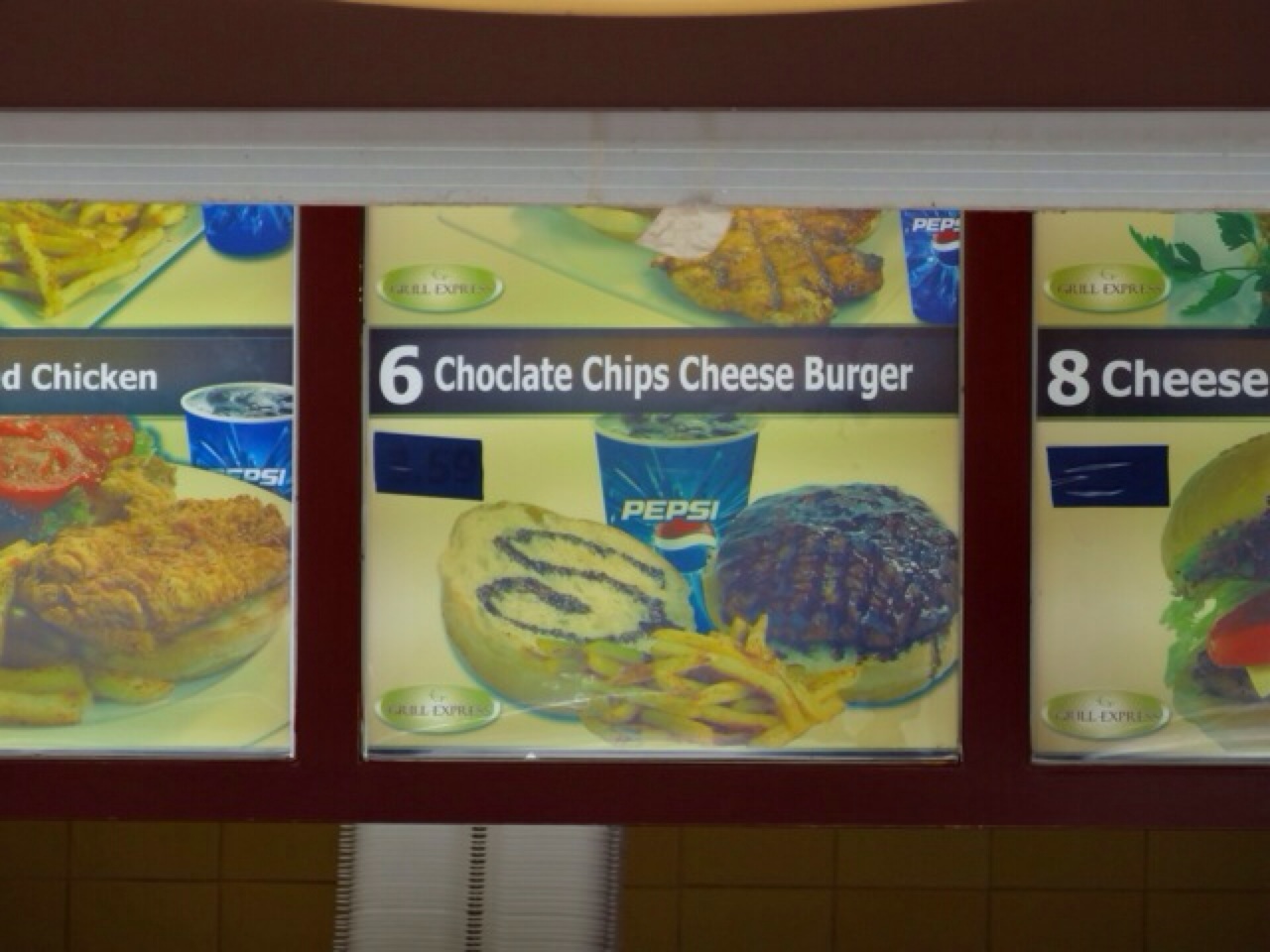 Chocolate Chip Cheese Burger