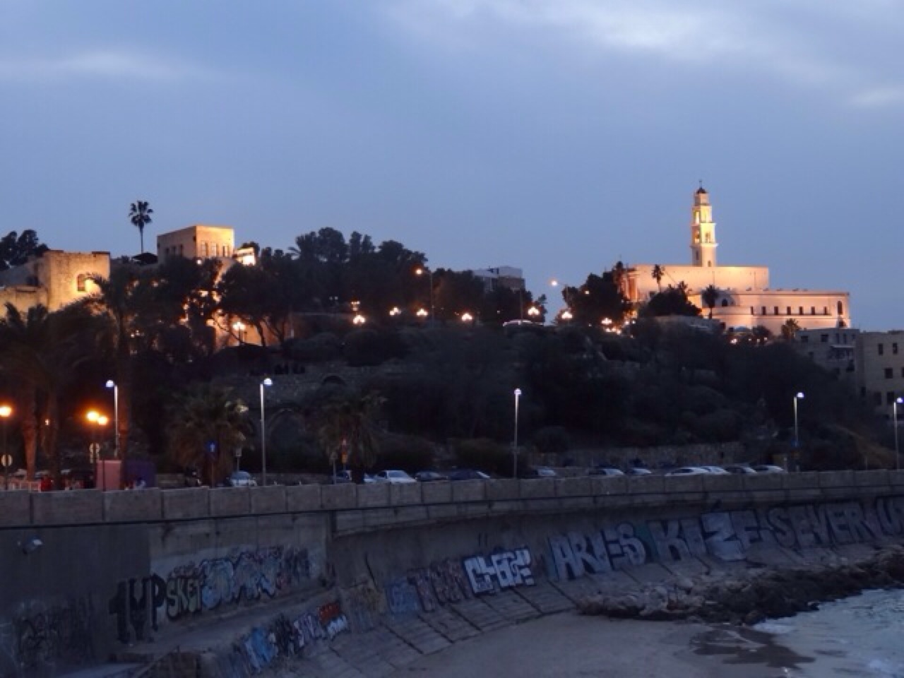 St Peters and Old Jaffa At Twilight