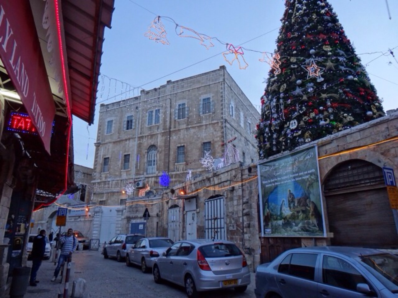 Decorations In The Old City Christian Quarter