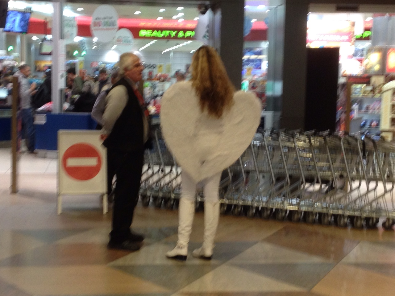 An Angel At The Tel Aviv Airport