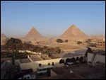 Pyramids and Sphinx From Our Bedroom Window