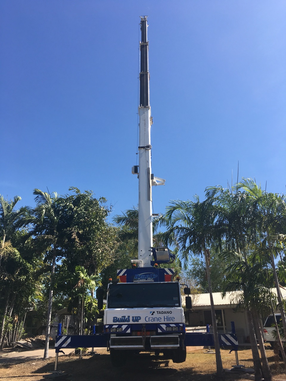 First you hire a honkin big crane
