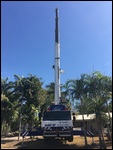 First you hire a honkin big crane
