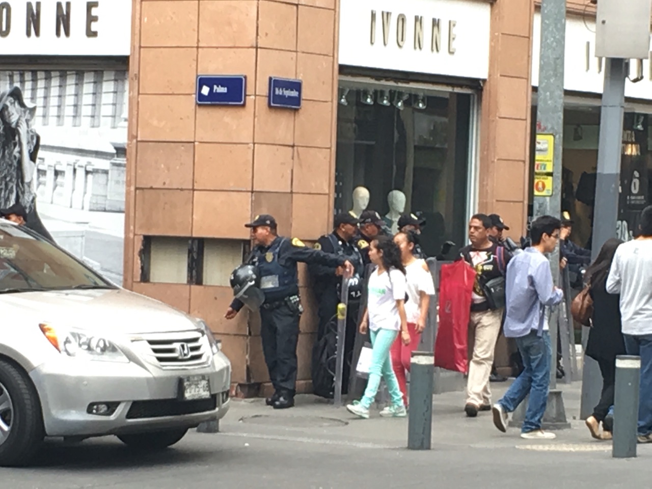 Riot Police on every corner