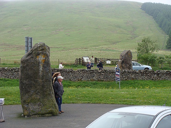 Lone Piper At The English-Scottish Border