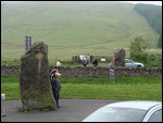Lone Piper At The English-Scottish Border