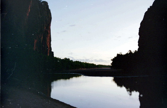 Windjana Gorge at sunset