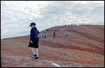 Climbing the rock